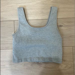 F21 Ribbed Workout Crop